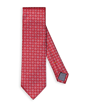 Shop Eton Silk Floral Classic Tie In Red
