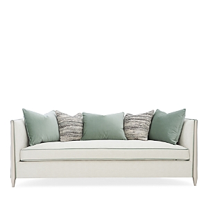 Caracole Piping Hot Sofa In Ivory