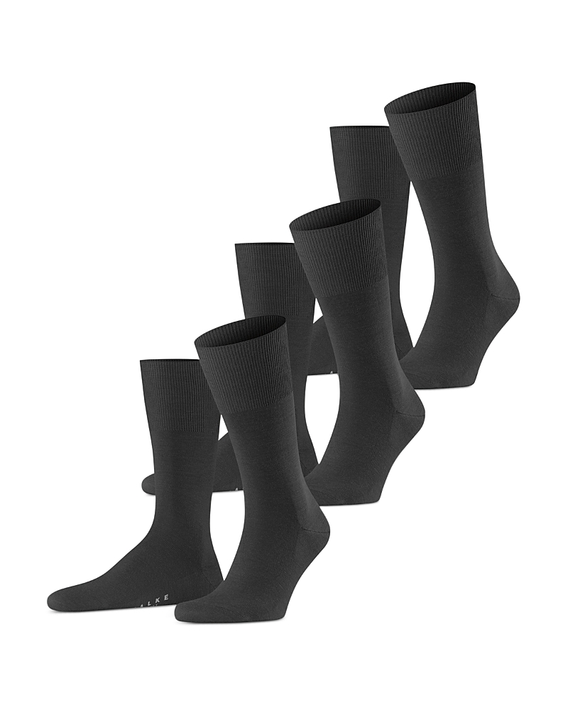 Falke Tiago 3-pack Dress Socks In Black