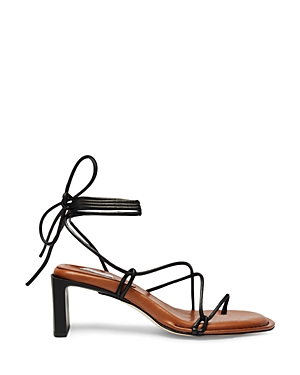 Miista Rounded Toe Leather Sandals In Multi