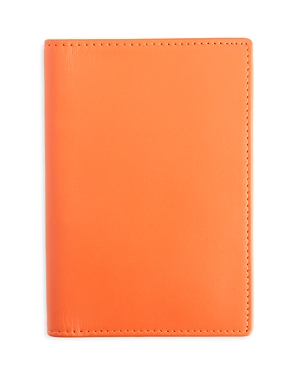 Shop Royce New York Leather Rfid-blocking Passport Case In Orange
