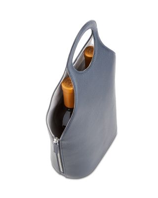 Leather Wine Tote