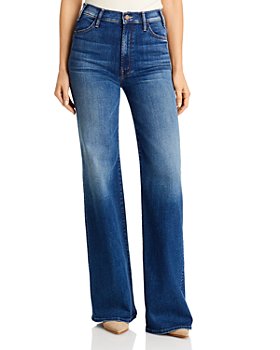 MOTHER - The Hustler High Rise Wide Leg Jeans in High Fidelity