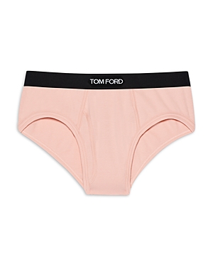 Tom Ford Cotton Blend Briefs In Rosa Medio