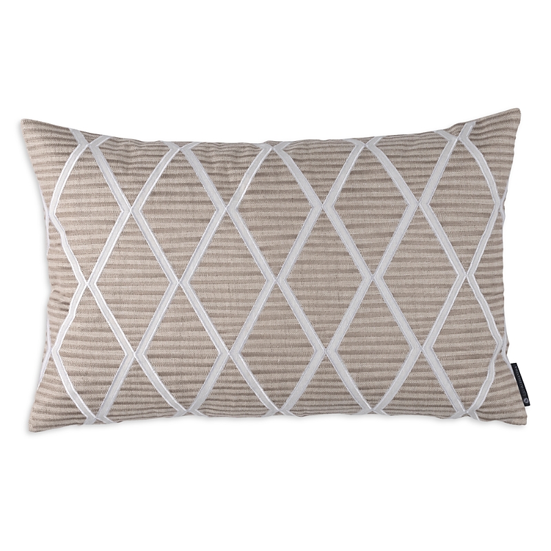 Lili Alessandra Brook Linen Decorative Pillow, 14 X 22 In Natural/white