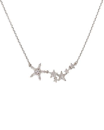 kate spade new york Starring Cubic Zirconia Star Necklace, 17