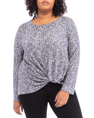 B Collection By Bobeau Curvy Twist Front Top | Bloomingdale's