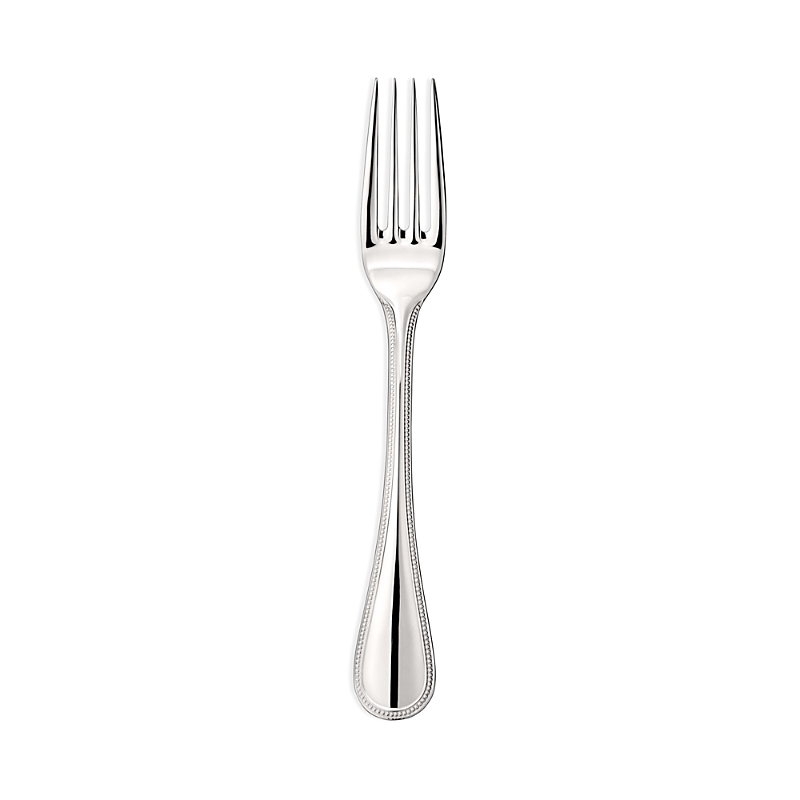 Christofle Perles Silver-plated Salad Fork In Silver