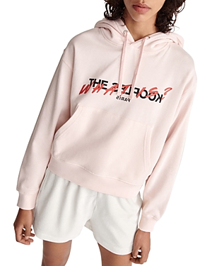 The Kooples What Is? Graphic Hoodie In Pink