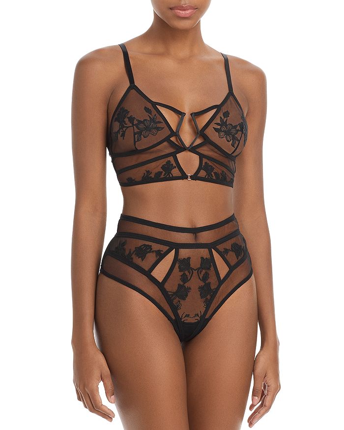 Thistle and Spire Thistle & Spire Aphrodite Longline Bralette & High Rise  Thong