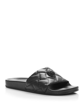 KURT GEIGER LONDON Men's Milo Eagle Quilted Slide Sandals | Bloomingdale's