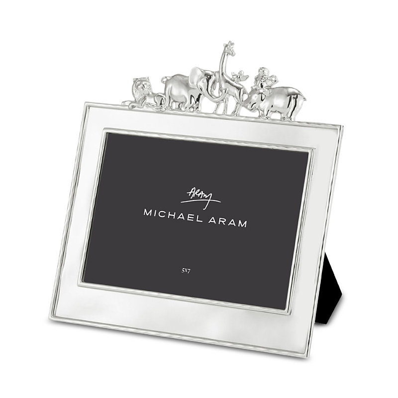 Michael Aram Animals 5" X 7" Picture Frame In Silver
