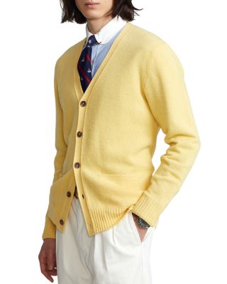 ralph lauren yellow cardigan