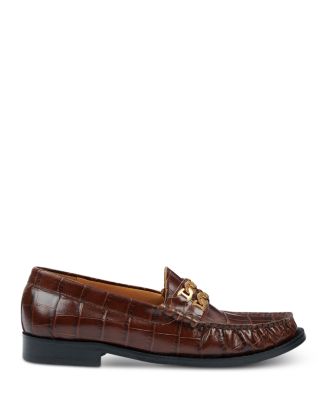 Sandro Women's E22Maxcroco Double Chain Loafers | Bloomingdale's