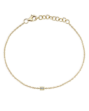Moon & Meadow 14K Yellow Gold Diamond Baguette Chain Bracelet - 100% Exclusive