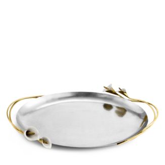 Michael Aram Calla Lily Oval Tray | Bloomingdale's