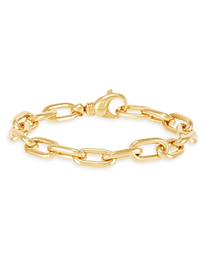 Alberto Amati 14k Yellow Gold Polished Oval Link Chain Bracelet
