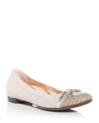 cream colored ballet flats