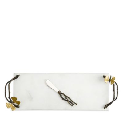 Butterfly Ginkgo Small Cheese Board with Knife