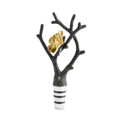 Butterfly Ginkgo Wine Stopper