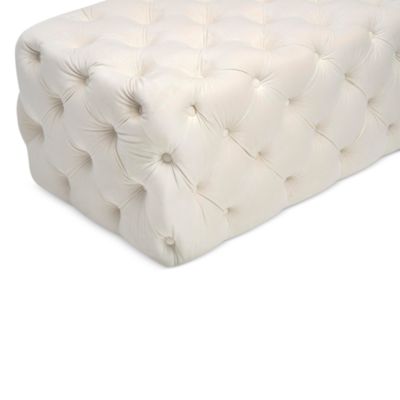 Kaylee Velvet Ottoman