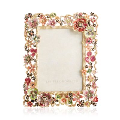 Jay Strongwater - Cluster Floral Frame, 5" x 7"