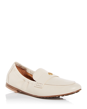Shop Tory Burch Women's Apron Toe Loafers In New Cream