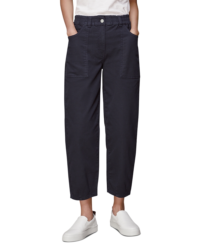 Whistles Tessa Ankle Trousers In Black