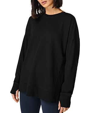 Sweaty Betty After Class Split Sweatshirt In Black