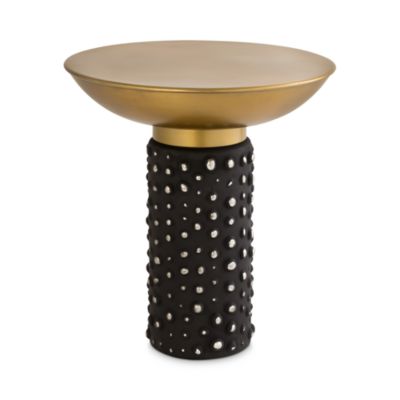  Blaze Glass/Brass Side Table