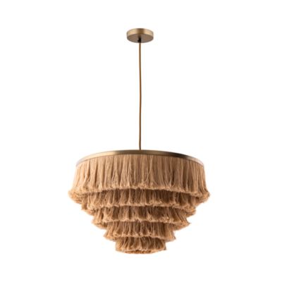  Sarai Natural Fringe Pendant Celling Lamp