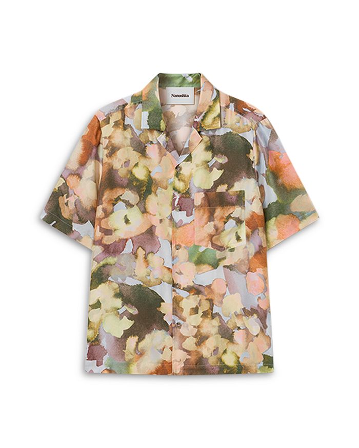Silk camp shirt store