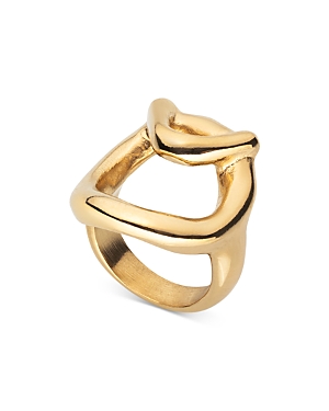Uno De 50 Game Of 3 Triangle & Circle Ring In Gold