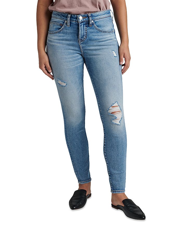 JAG Jeans Cecilia High Rise Skinny Jeans in Dallas Blue | Bloomingdale's