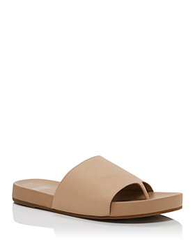Eileen Fisher - Women's Motion Tumbled Leather Thong Slide Sandals