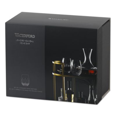 Lismore Nouveau Stemless Red Glasses, Set of 2