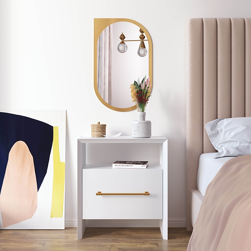 Tov Furniture Libre Nightstand In White