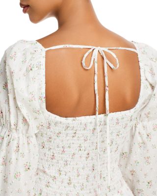 Lucy Paris Mora Floral-Print Cotton Eyelet Dress | Bloomingdale's