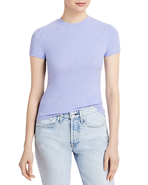 Theory Apex Tiny Tee In Soft Lilac