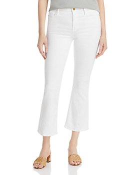 FRAME - Le Crop Mini Boot Jeans in Blanc 