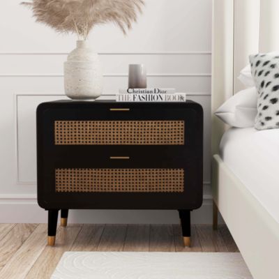 Christine Nightstand in Black
