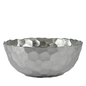 Vietri Rufolo Glass Platinum Honey Comb Medium Bowl In Platinum