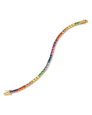 Rainbow Crystal Tennis Bracelet