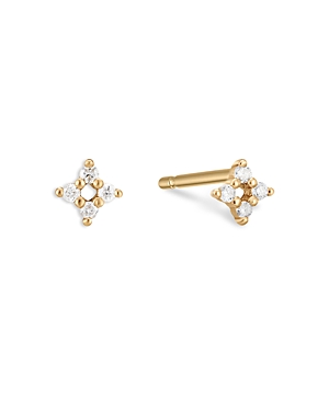 Moon & Meadow 14K Yellow Gold Diamond Mini Cluster Stud Earrings - 100% Exclusive