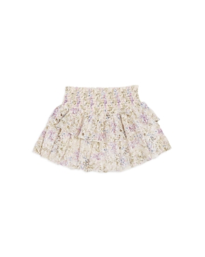 Katiejnyc Girls' Brooke Floral Print Skirt - Big Kid In Neutral Floral