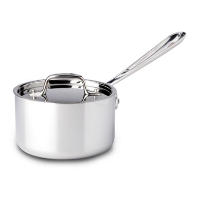 All-Clad - Stainless Steel 1.5 Quart Sauce Pan with Lid