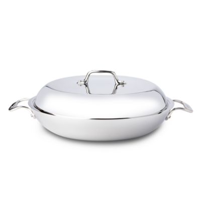 All-Clad - Stainless Steel 4 Quart Braiser with Lid