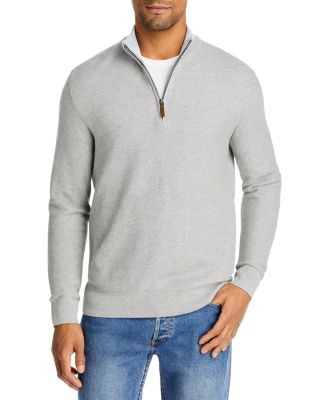 Half Zip Mock Neck Sweater - 100 
