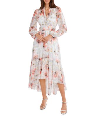 BCBGMAXAZRIA Floral Midi Dress | Bloomingdale's