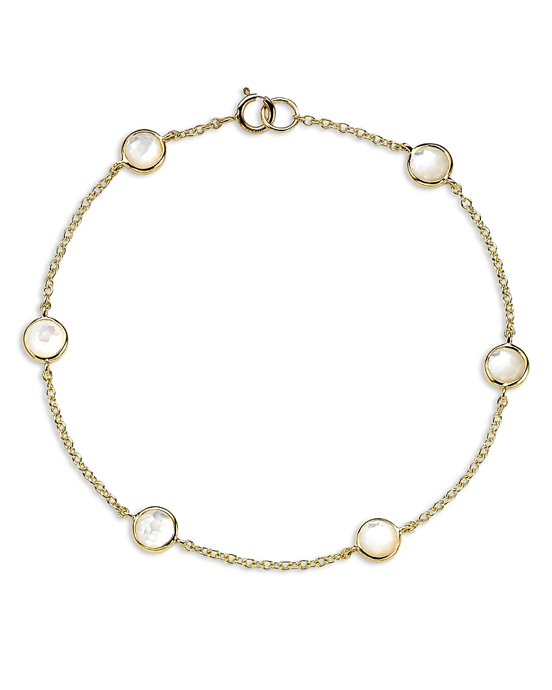 Ippolita 18K Yellow Gold Lollipop Mother of Pearl Link Bracelet